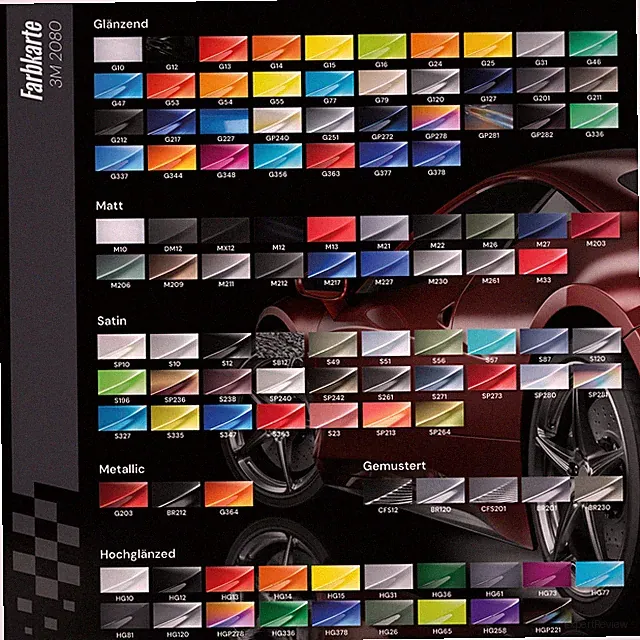 3M Wrap Film Series 2080 Car Wrapping Folie 30x152cm Autofolie m. Luftkanälen