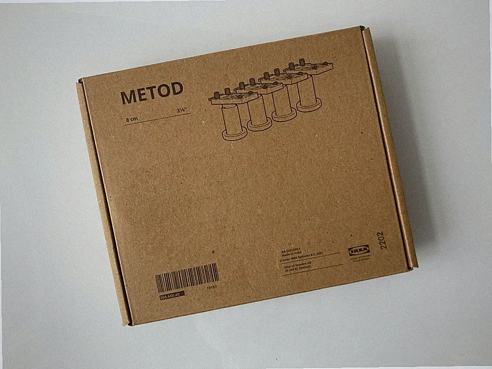 3x IKEA METOD Beine, Füße, Fuß, Bein, höhenverstellbar 7,5 - 9,5 cm NEU