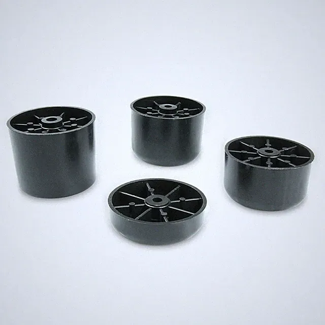 4–16x runde Möbelfüße PVC Ø50 mm – Möbelgleiter 15–60 mm Sofafuß Sockelfuß