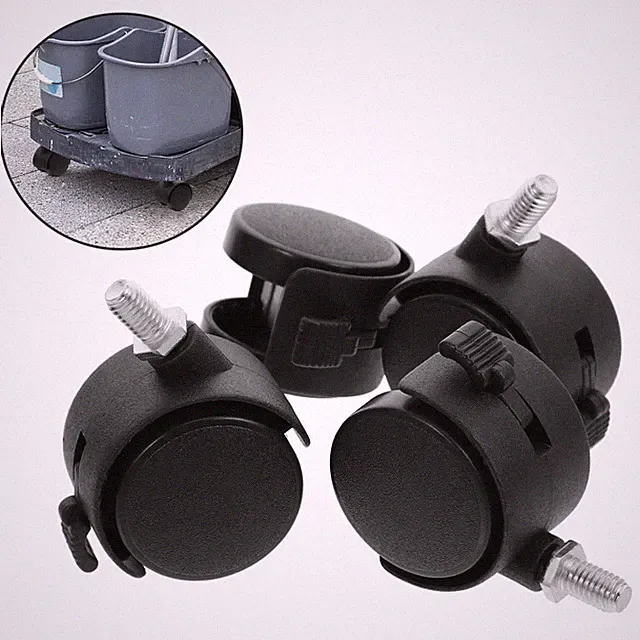 4 Pcs Möbelrollen Für Heizgerätemobilität Schwenkräder Mini-Lenkrollen