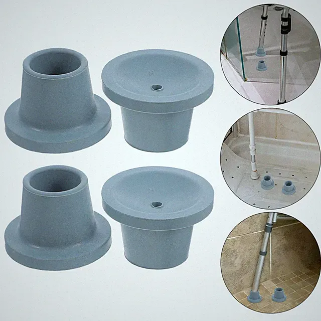 4 Pcs Rutschfeste Gummifüße Für Badezimmermöbel Duschhocker Stuhlbeinkappen