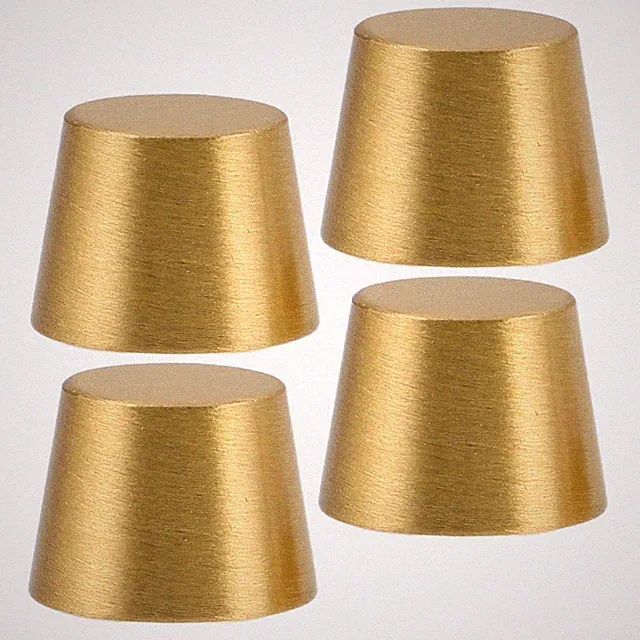 4 Pcs Schreibtisch-stützbein Dekorative Möbelbeinerhöhungen Schranksockel-Riser