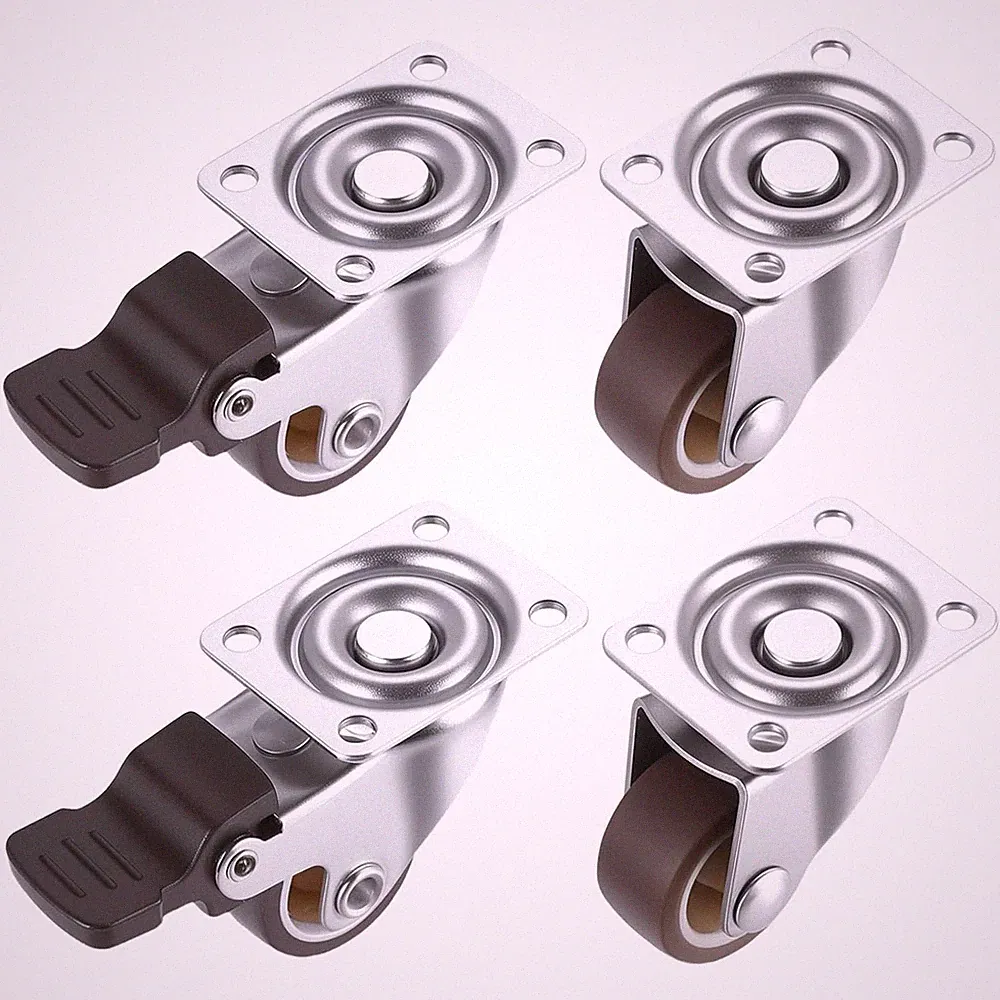 4 Stk 25Mm Möbelrollen Kleine Möbelrollen Lenkrollen Für Möbel Rollen, Schwerlas