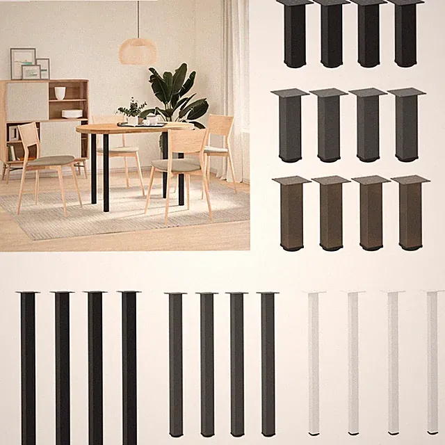 4 Stk. Couchtischbeine Tischkufen Tischbeine Esstischbein Esstischbeine Stahl