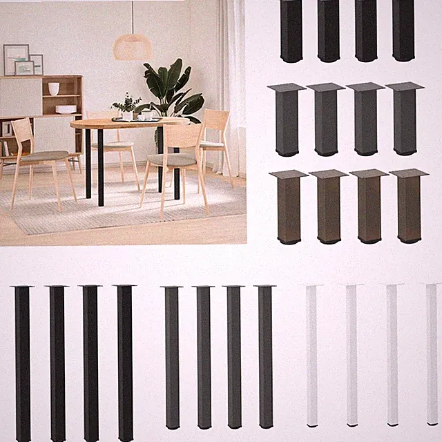 4 Stk. Couchtischbeine Tischkufen Tischbeine Esstischbein Esstischbeine Stahl