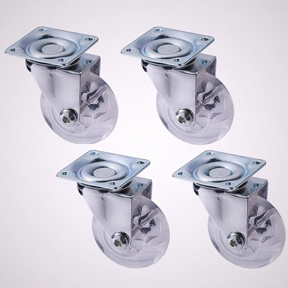 4 Stk. Transportrolle, Möbelrolle, Lenkrolle 35 kg - 50 mm