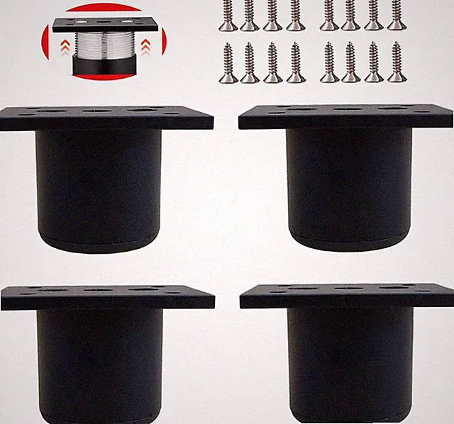 4 Stück 4cm Möbelfüße, Einstellbare Aluminiumlegierung Schrank Beine, für Stühle