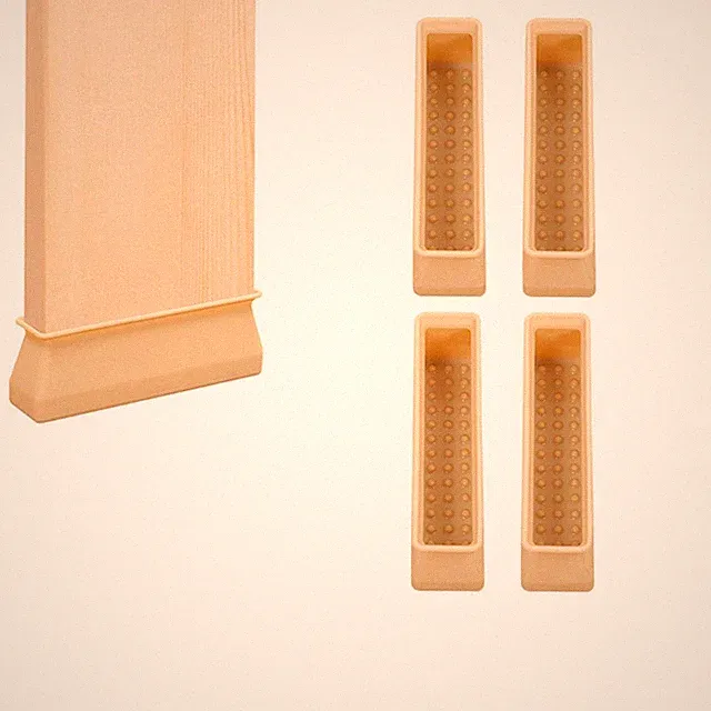 4 Stück Bettfüße Abdeckung Füße Abdeckung Dekor Stuhlbeinkappen für Sofa