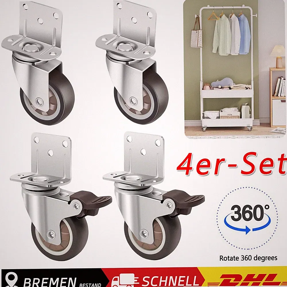 rollen für möbel mit bremse