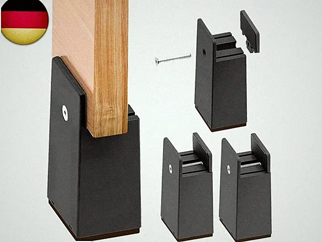 4 Stück Möbelerhöhung 10 cm, Verstellbare Tischerhöhung Stuhlerhöhung Bett Erhö
