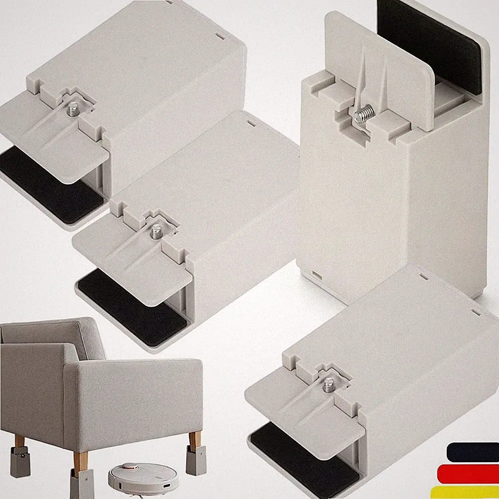 4 Stück Möbelerhöhung Set Möbel Erhöhung Bett Sofa Sessel Fuß Tischerhöhung 10cm