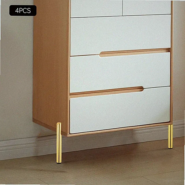 4 Stück Möbelfüße Stahl Tischbeine, Schrankbeine, Kegel Möbelbeine 15cm 441lbs