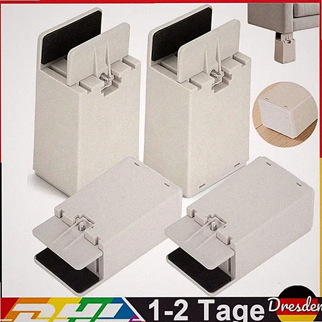 4 Stück Möbelheber Möbelerhöher Sofafuß Möbeluntersetzer Tischfüße Möbelfüße Set