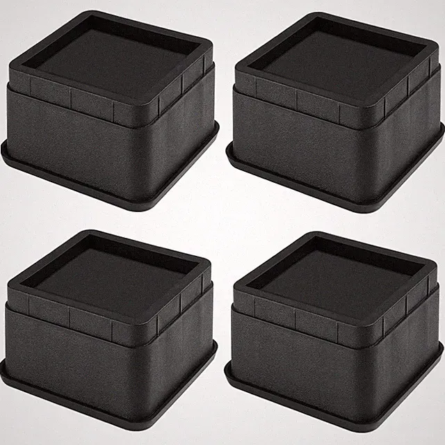 4 Stück Möbelhöhenversteller, 5,1cm Hub, Tragkraft 1000kg, Anti-Rutsch