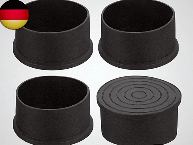 4 Stück Stuhlbeinkappen, 60 mm (2-3/8 Zoll) PVC-Stuhlbeinspitzen, rutschfeste