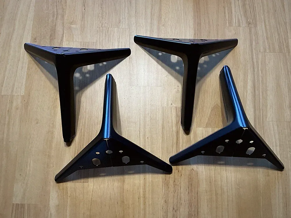 4 x Eisen Metall Möbel Bein/Füße Metall Sofa füße Stuhl Schrank hocker
