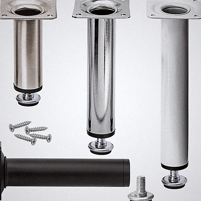 4 x Möbelfüße verstellbar Möbelbeine Metall Schrankfüße Sofafüße Bettfüße Ø30mm