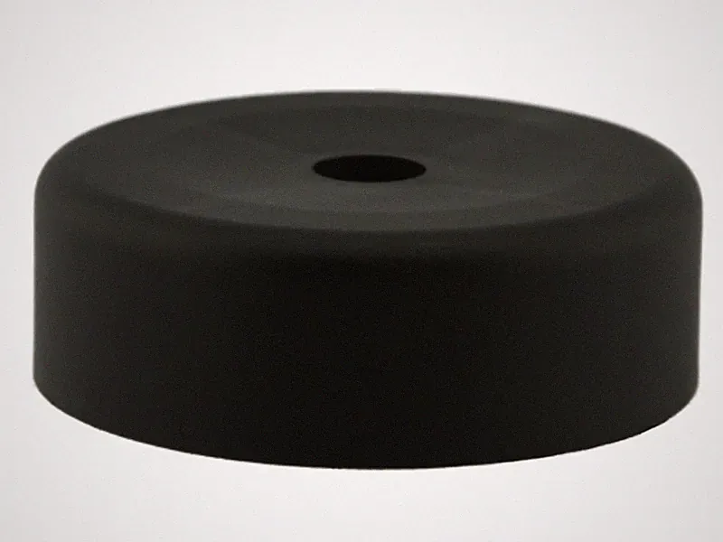 4 x Möbelfuß Ø 58mm h 20mm Kunststoff schwarz rund Möbelgleiter Sofa Gleiter