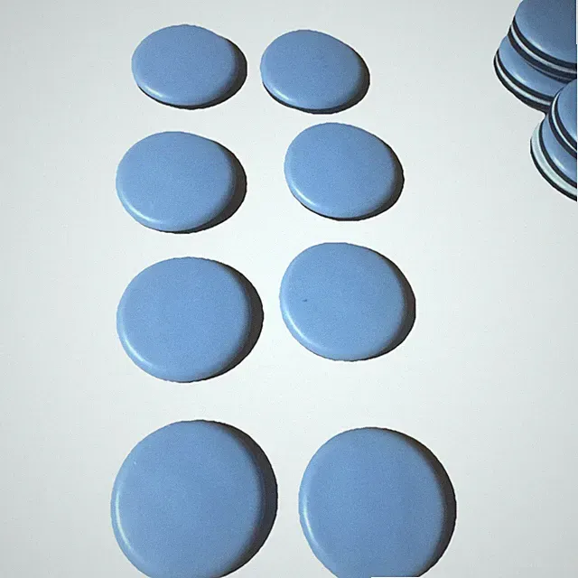 4 x runde Möbelgleiter selbstklebend Gleiter Floor Mover Stuhlfüße 50 mm