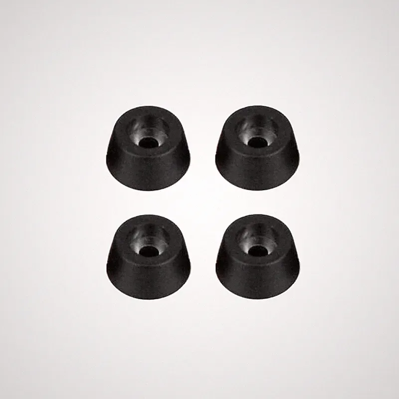 4 x Vollgummi Füße Ø 25,0 x 10mm Gummifüße Gummidämpfer Möbelfüße PA Boxenfüße