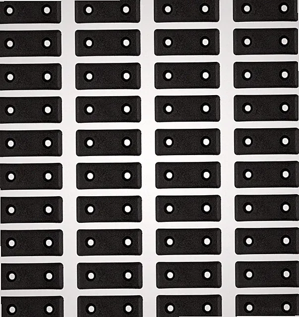 40 Stück Möbelfüße, Schwarz Abstandshalter Kunststoff, 5 x 2 x 1 cm Bodenabstand