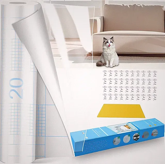 40 X 500CM Kratzschutz Sofa Katze, Anti Kratz Folie Für Katzen, Klebefolie
