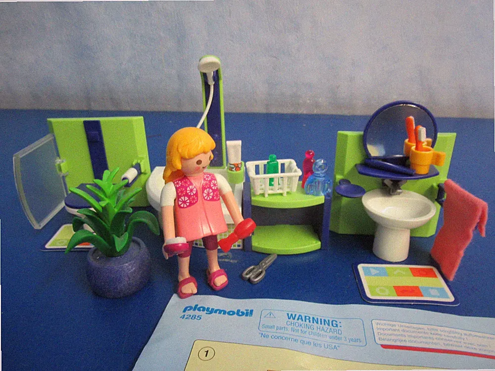 4285 Modernes Bad Möbel Figuren z 9266 4279 5574 Wohnhaus Playmobil 5234