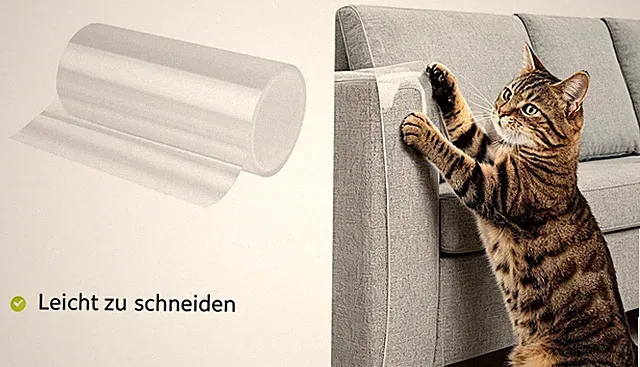 45*500cm Kratzfestes PVC Klebeband Sofa Katzenschutz Kratzschutzfolie für Möbel