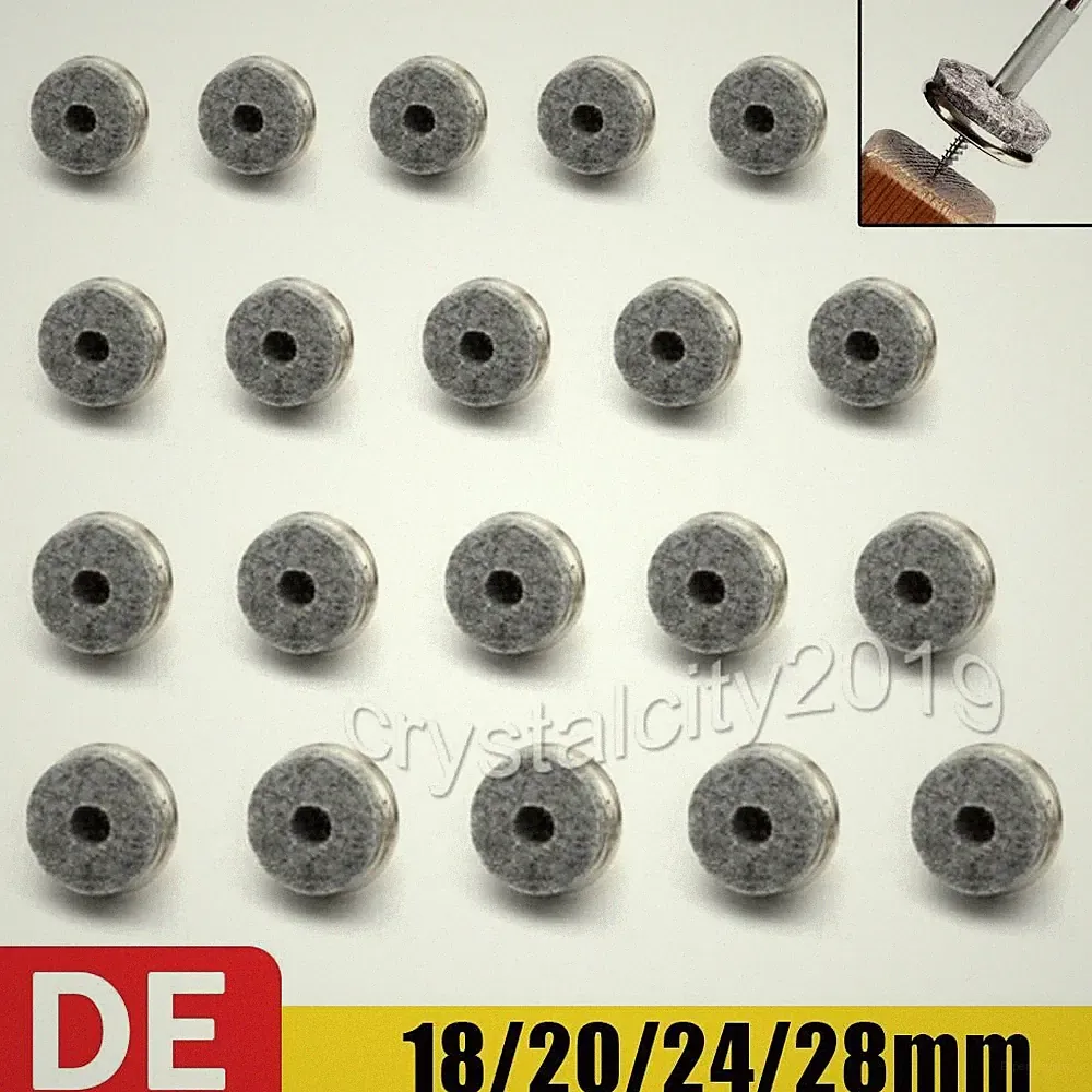 48er Set Filzgleiter mit Schraube, Metall, Möbel Stuhlgleiter Ø 18/20/24/28 mm