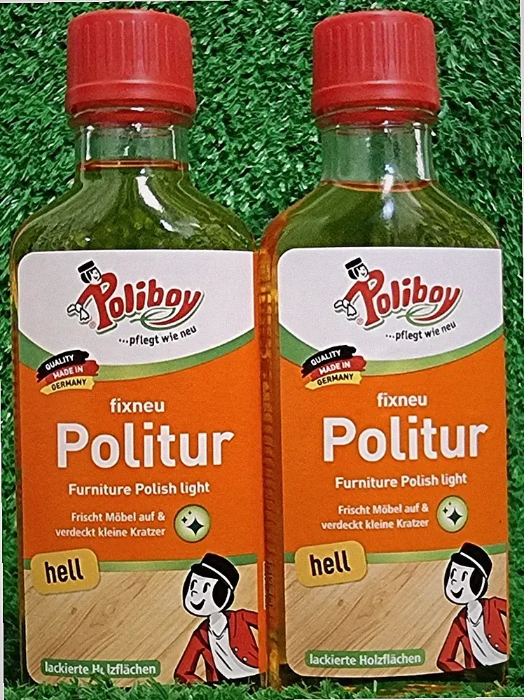 49,50/L) 2x Poliboy fixneu POLITUR für helles Holz Möbelpolitur Pflege Versand0€