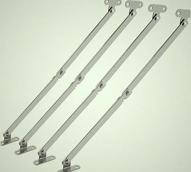 4er Pack Geräuschlose Klappscharnier Türhalterung aus Stahl für Möbel & Schränke