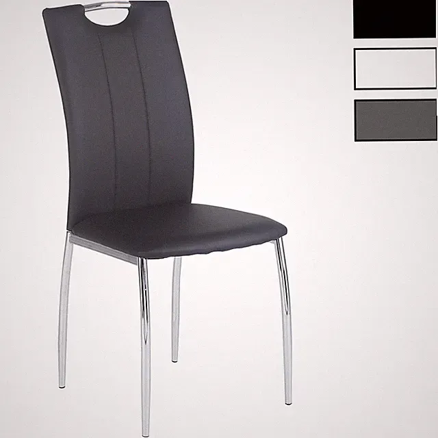 4er SET Esszimmerstuhl Essstuhl Essgruppe Sitzgruppe, 4 Stühle grau schwarz weiß