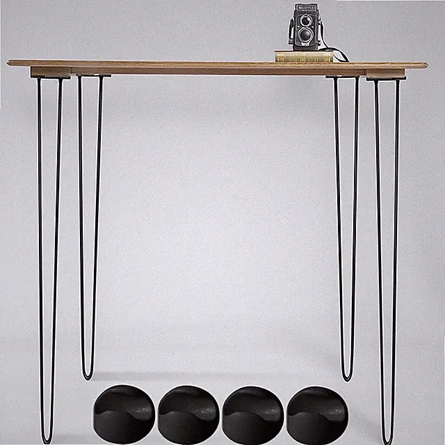 4er Set Hairpin Legs 86CM Haarnadelbeine Tischbeine Stahl Tischgestell ✔