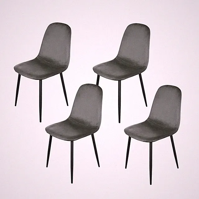 4er Set Stühle Atlanta Skandinavisches Design trifft modernen Komfort Esszimmers