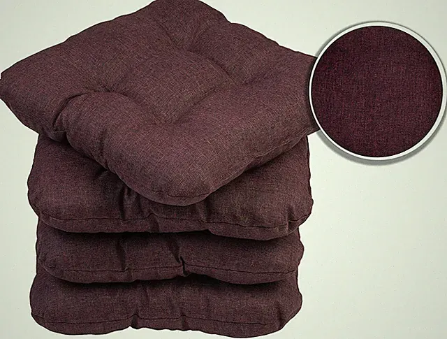 4er Set Stuhlkissen 45x45cm Stuhlauflage Polsterauflage Sitzauflage Sitzkissen