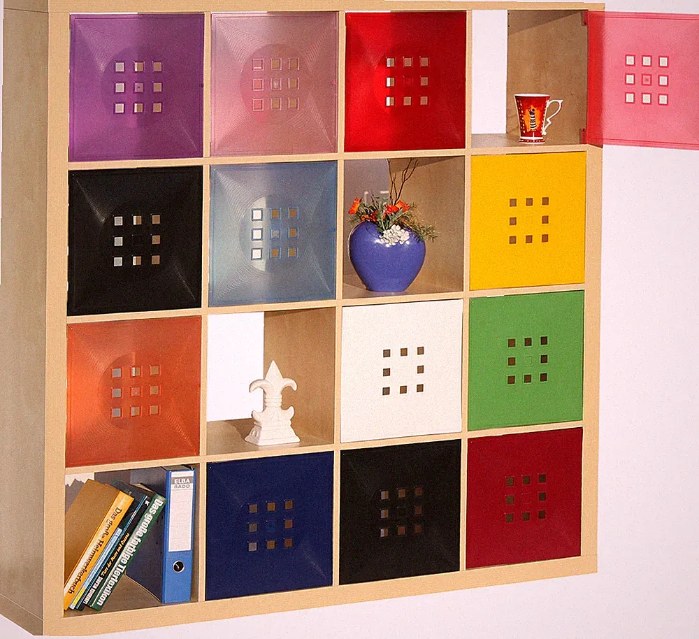 4er Set Tür Einsatz Ikea Regal Expedit Kallax Würfelform Flexi * violett purpur