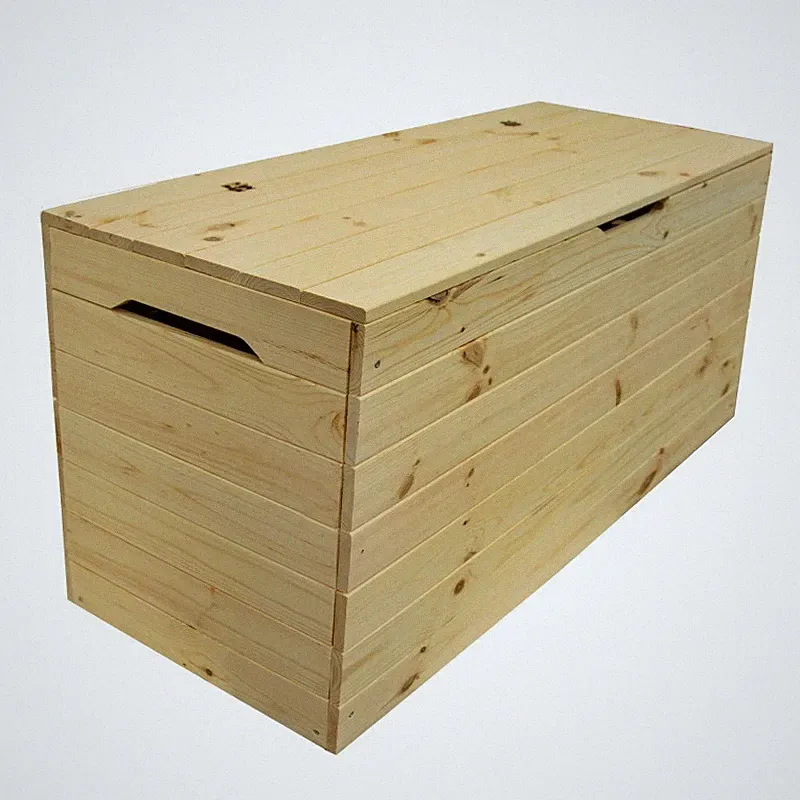 4iQ Große / Kleine PINEBOX Kiste aus Holz 2 VARIANTEN 200L / 88L