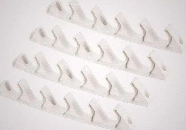 4Pack Liegestuhl 5 Stellung Rasen Rückenlehne Einsteller für Außenbereich Weiß