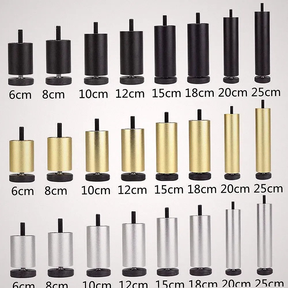 4pcs Aluminiumlegierung Möbel DIY Beine Bücherregal Füße für Sofa