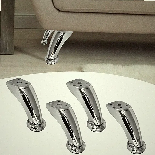 4Pcs Möbel Beine Eloxiert Kommoden Bein für Betten Schuh Schränke Schränke