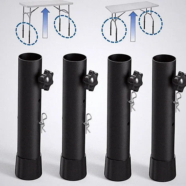 4pcs Tischbeinverlängerung Verstellbarer Tischbeinerhöhungen für Gebogene Beine