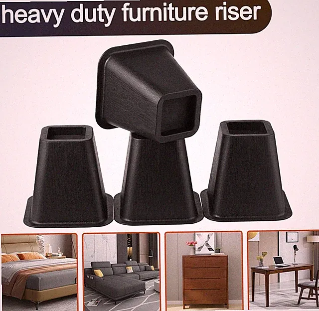 4Stk Bettmöbelerhöhungen Bettliften Möbelerhöhung Betterhöhung für Sofa Tisch DE