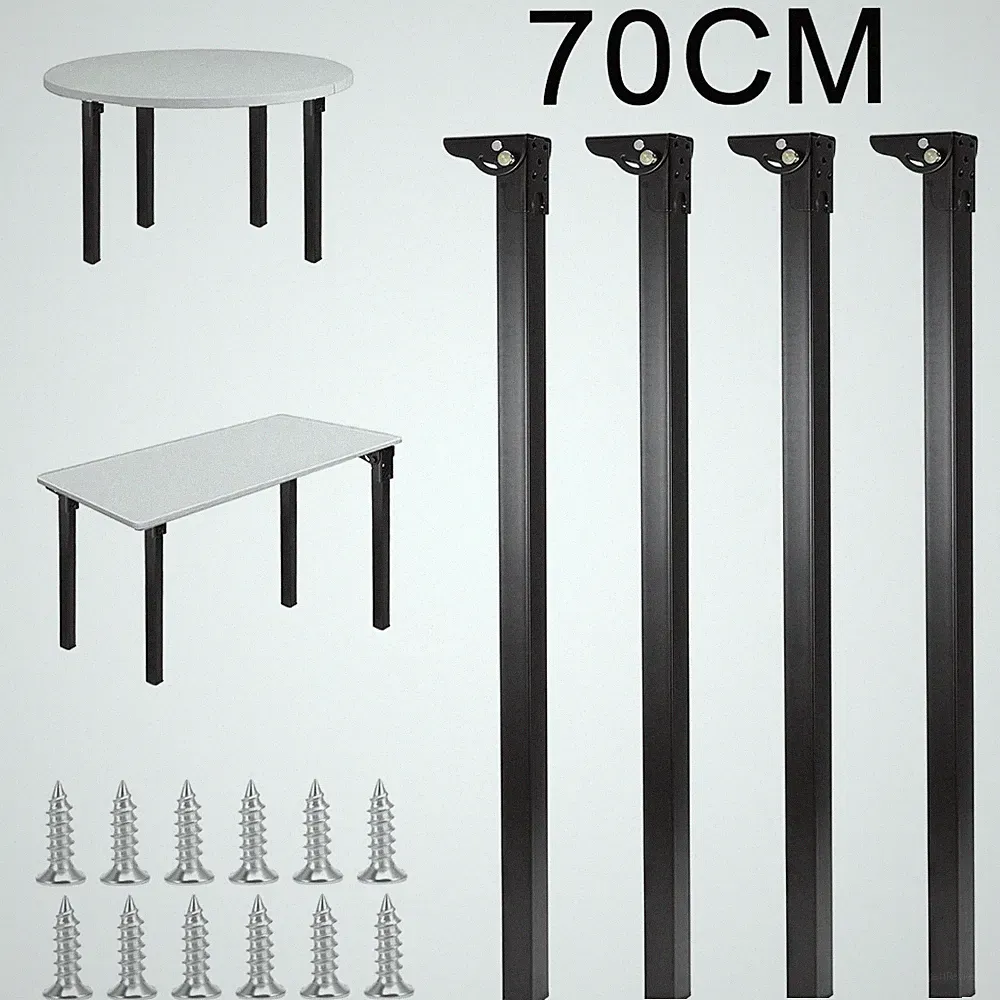 4X 70CM Faltbare Tischbeine, Zusammenklappbare Tischbeine für DIY Schreibtisch