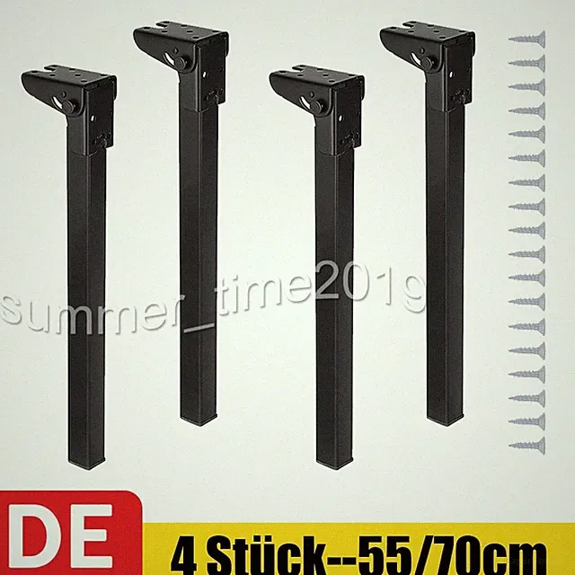 4X faltbare Tischbeine zusammenklappbare Tischbeine für Schreibtisch 55/70CM