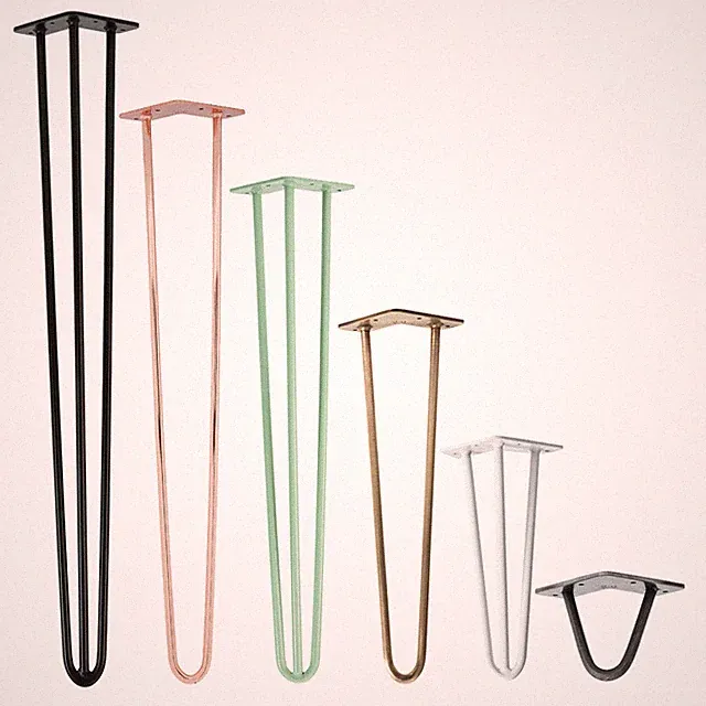 4x Hairpin Legs Tischbeine Tischkufen Haarnadelbeine Tischgestell Hairpinlegs