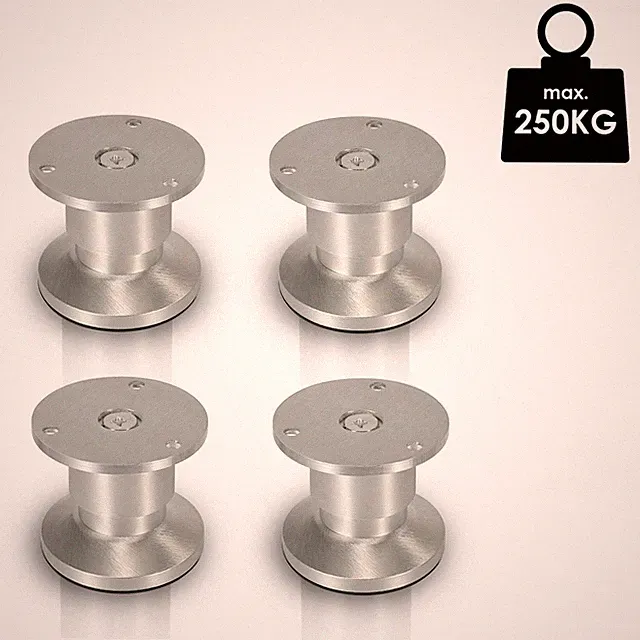 4x Möbelfüße Fuß Couch Vitrinenfuß Bein Küche Bettfüße Sofafuß Schrankfuß