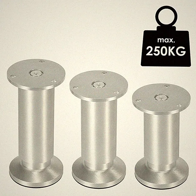4X Möbelfüße Metall Füße Sockelfüße Küche Schrankfuß Sockelfüße höhenverstellbar