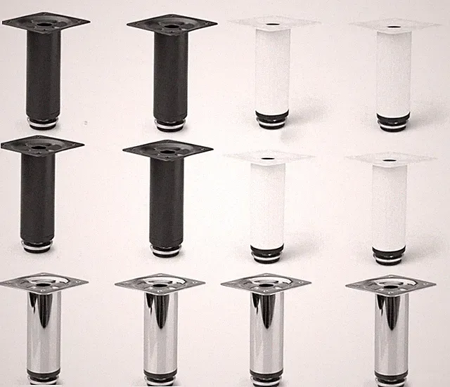 4x Möbelfüße Stellfuß höhenverstellbar Kommodenfuß Schrankfuß Bettfüße Ø30mm