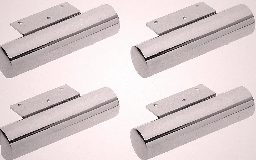 4x Möbelfuß 40 mm Tischbeine Möbelfüße Sockel Fuß Schrank chrom poliert Sofa