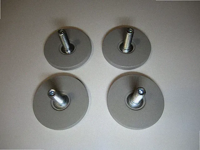 4X Verstellbare Möbelfüße Grau M8X25mm IKEA 115988 neu